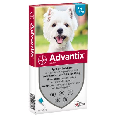Advantix hond 4-10 kg 100/500 2x 4 pipetten