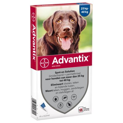 Advantix hond 25-40 kg (400/2000) 6 pipetten