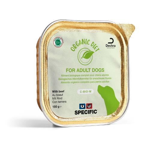 Specific Organic Diet hond c-bio-W with beef 5x 150  g