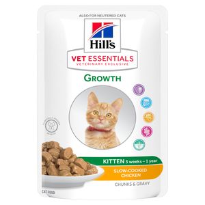 Hill's vet essentials growth maaltijdzakje met kip 2x 12 (24) x 85 gram