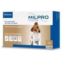 Milpro Kleine Hond 0,5-10 kg <br> 12 Smakelijke Ontwormingstabletten