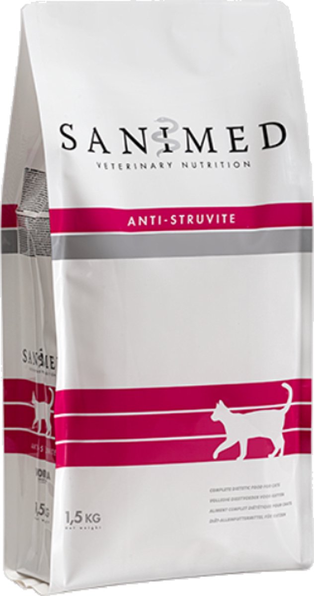 afbreken Mogelijk twee Sanimed Anti Struvite Cat 4.5 kg zeer voordelig.