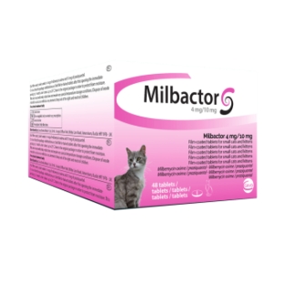 Milbactor kitten / kleine kat 48 tabletten