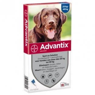 Advantix hond 25-40 kg (400/2000) 4 pipetten