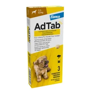 AdTab 1.3 - 2.5 kg hond <br>3 tabletten