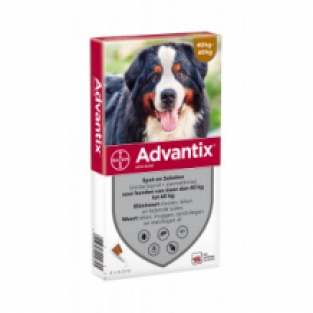 Advantix  hond 40-60 kg 600/3000 2x 6 pipetten