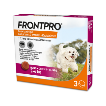 Frontpro tabletten hond S <br>2–4 kg