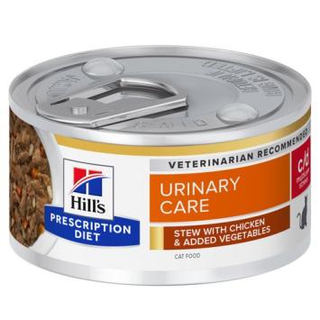Hill's Feline C/D urinary stress Chicken &vegetable <br>stoofpotje 24x 82 gram