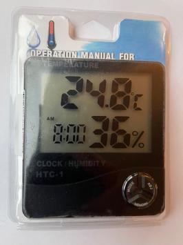 Omgevingsthermometer groot zwart