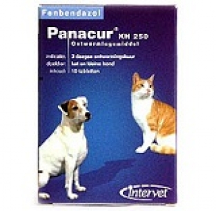 Panacur 250 mg  <br>20 tabletten