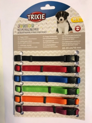 Puppy bandjes Trixie (lime groen) 6 stuks  M/L