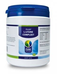 Puur L-Lysine Compleet P/P 2x 500 g