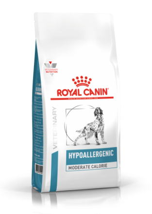 Royal Canin Hypoallergenic Moderate Calorie hond  <br>2x 14 kg