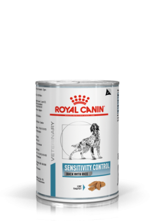 Royal Canin Sensitivity Control hond 1 tray kip met rijst en 1 tray eend met rijst
