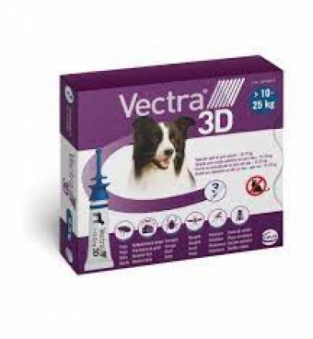 Vectra 3D Hond M <br> 10-25 kg 3 pipetten