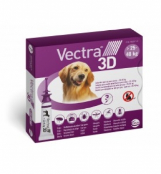 Vectra 3D Hond L <br>  25-40 kg 3 pipetten