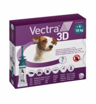 Vectra 3D Hond S<br> 4-10 kg 3 pipetten