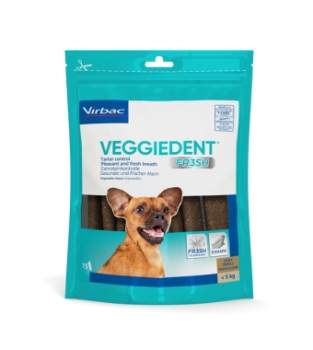 Veggiedent Kauwstrips Hond  XS < 5 kg 120 gram